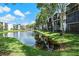 Condo community with a tranquil lake view at 5980 Terrace Park N Dr # 105, St Petersburg, FL 33709