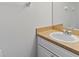 Bathroom featuring a single sink, vanity and a wall mirror at 7209 49Th E Pl, Palmetto, FL 34221