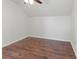 Bedroom features dark wood flooring, ceiling fan and vaulted ceiling at 7209 49Th E Pl, Palmetto, FL 34221
