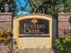 Charming brick and stucco sign for Foster's Creek, adding a touch of elegance to the neighborhood entrance at 7209 49Th E Pl, Palmetto, FL 34221