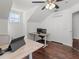 This office includes two desks with rolling chairs for working at home at 7209 49Th E Pl, Palmetto, FL 34221