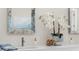 Bathroom vanity with quartz countertop, modern faucets, and decorative accents at 8030 Midnight Pass Rd, Sarasota, FL 34242