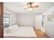 Bedroom with a ceiling fan and large bed at 6462 Beechwood Ave, Sarasota, FL 34231