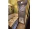 Updated bathroom with a shower stall at 5317 Chateau Ln, Bradenton, FL 34207