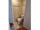 Small bathroom with toilet and shower at 5530 Denmark Dr, Bradenton, FL 34207