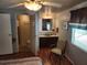 Bathroom with shower, toilet, and vanity at 5530 Denmark Dr, Bradenton, FL 34207