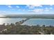 Panoramic aerial view showcasing a scenic bridge over the water, surrounded by lush greenery at 5819 2Nd Avenue Nw Dr, Bradenton, FL 34209