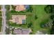 Bird's eye view of home, pool, and expansive backyard at 3342 Founders Club Dr, Sarasota, FL 34240