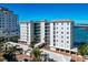 Scenic view of the condo building, close to the water, and offering stunning waterfront views at 226 Golden Gate Pt # 64, Sarasota, FL 34236