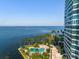 Elevated outdoor pool and deck, close to the water at 988 Blvd Of The Arts # 810, Sarasota, FL 34236