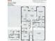 1512 sq ft house floor plan; 3 bed, 2 bath, 2 car garage at 2628 Averland Loop, North Port, FL 34287