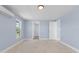 Light and airy bedroom with new mini-split AC unit at 6912 Kenwood Dr, North Port, FL 34287