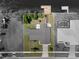 Aerial view showing home, dock and canal at 6912 Kenwood Dr, North Port, FL 34287