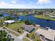 Aerial view of the house and surrounding area at 6912 Kenwood Dr, North Port, FL 34287