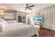 Main bedroom with king-size bed and access to balcony at 3384 Ramblewood Ct # B30E3, Sarasota, FL 34237