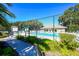 Relaxing community pool area with ample seating at 8212 Country Oaks Ct, Sarasota, FL 34243