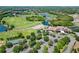Aerial view of a luxurious clubhouse with golf course and tennis courts at 12121 Thornhill Ct, Lakewood Ranch, FL 34202