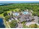 Resort-style community pool with clubhouse and ample parking at 12121 Thornhill Ct, Lakewood Ranch, FL 34202