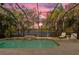 Enclosed pool and patio with stunning sunset views at 12121 Thornhill Ct, Lakewood Ranch, FL 34202