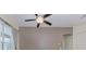 Living room featuring neutral walls and ceiling fan at 6930 69Th E St, Palmetto, FL 34221