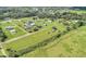 Aerial view of expansive property with multiple homes and lush green fields at 6930 69Th E St, Palmetto, FL 34221