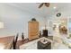 Office space with built-ins and view into the kitchen and dining area at 12715 Lake Silver Ave, Bradenton, FL 34211