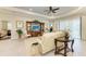 Elegant living room featuring recessed lighting and hardwood floors at 12715 Lake Silver Ave, Bradenton, FL 34211