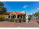 Matt's City Grille, inviting patio with colorful plants at 235 Cocoanut Ave # 113C, Sarasota, FL 34236