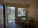 Small dining area with a table and four chairs at 1837 Flamingo Blvd # O35, Bradenton, FL 34207