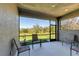 Relaxing screened patio with outdoor seating at 4133 Golden Creek Ter, Parrish, FL 34219