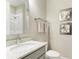 Clean bathroom with a vanity, shower, and towels at 4133 Golden Creek Ter, Parrish, FL 34219