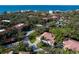 Aerial view of the property and surrounding neighborhood near the water at 6417 Meadowlark Ln # 6417, Bradenton, FL 34210