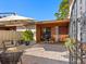 Private patio with seating and access to the home at 6417 Meadowlark Ln # 6417, Bradenton, FL 34210