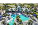 Resort-style pool with cabanas and lounge chairs at 9066 Royal River Cir, Parrish, FL 34219