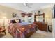 Guest bedroom with wooden furniture and window seat at 4966 Clubview E Ct, Bradenton, FL 34203