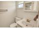 Clean bathroom with a sink, toilet, and shower at 2607 Riverbluff Pkwy # V145, Sarasota, FL 34231