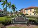 Community sign for Muirfield, a residential community at 228 Crew Ct, Sarasota, FL 34243