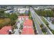 Aerial view showing the community and surrounding area at 228 Crew Ct, Sarasota, FL 34243