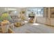 Spacious living room featuring light carpeting and ample natural light at 2020 Riverbluff Pkwy # V329, Sarasota, FL 34231