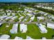 Aerial view showing the location of the property within a mobile home community at 6421 Kilohee Ct, North Port, FL 34287
