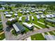 Aerial view highlighting a mobile home's location within a larger community at 6421 Kilohee Ct, North Port, FL 34287