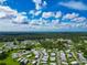 Wide aerial view of mobile home community at 6421 Kilohee Ct, North Port, FL 34287