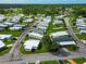 Aerial view showcasing this home's location in a 55+ mobile home community at 6421 Kilohee Ct, North Port, FL 34287