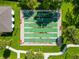 Aerial view of community shuffleboard courts at 6421 Kilohee Ct, North Port, FL 34287