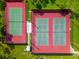 Aerial view of community tennis courts at 6421 Kilohee Ct, North Port, FL 34287