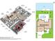 3D floor plan showcasing a 4-bedroom, 2-bathroom home with garage and lanai at 15912 Melport Cir, Port Charlotte, FL 33981