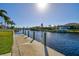 Private dock with access to the waterway at 15912 Melport Cir, Port Charlotte, FL 33981