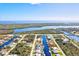 Aerial view of canal front properties at 15912 Melport Cir, Port Charlotte, FL 33981
