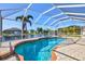 Relaxing screened pool with tranquil water at 15912 Melport Cir, Port Charlotte, FL 33981