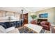Gourmet kitchen boasts granite counters, custom cabinetry, and breakfast bar at 1233 N Gulfstream Ave # 1001, Sarasota, FL 34236